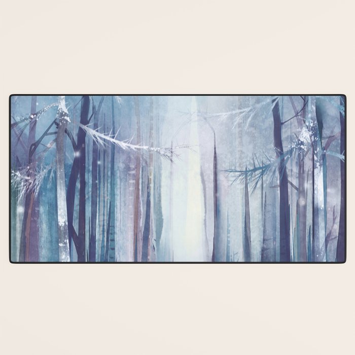 Under the tall forest trees I Desk Mat Gallery Image 3