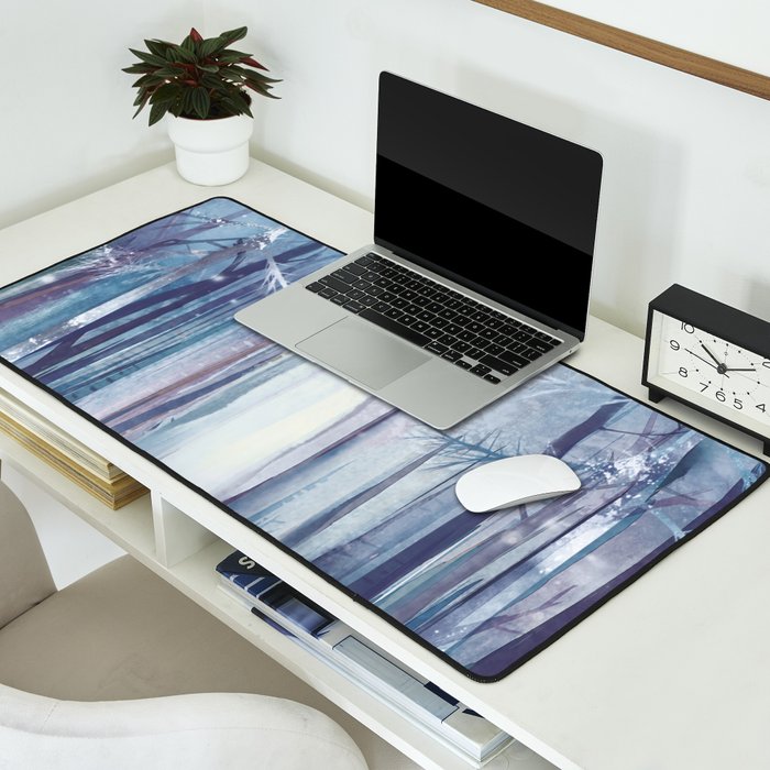 Under the tall forest trees I Desk Mat Gallery Image 2