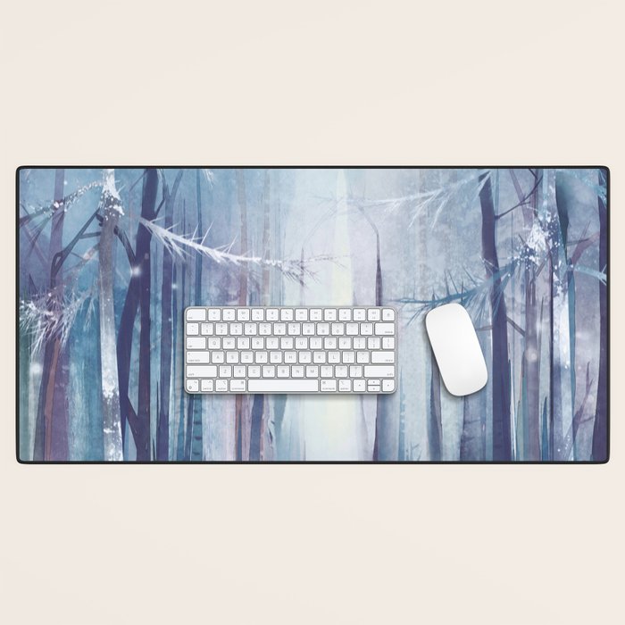 Under the tall forest trees I Desk Mat Gallery Image 1