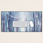 Under the tall forest trees I Desk Mat Gallery Image 1