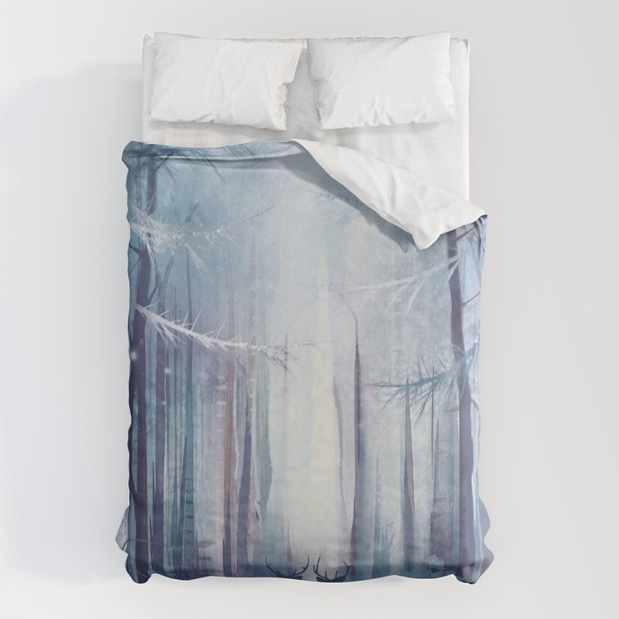 Under the tall forest trees I Duvet Cover Gallery Image 6