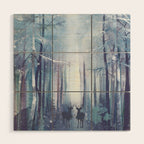 Under the tall forest trees I Wood Wall Art Gallery Image 1