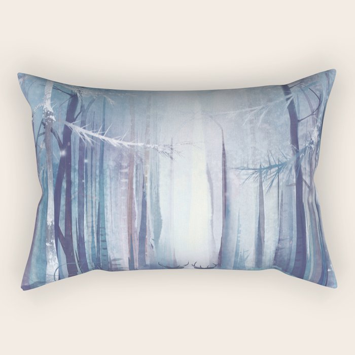 Under the tall forest trees I Rectangular Pillow Gallery Image 1