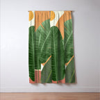 Banana Leaves Window Curtain Gallery Image 3