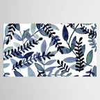 Watercolor branches - indigo Tablecloth Gallery Image 2