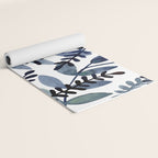 Watercolor branches - indigo Yoga Mat Gallery Image 2