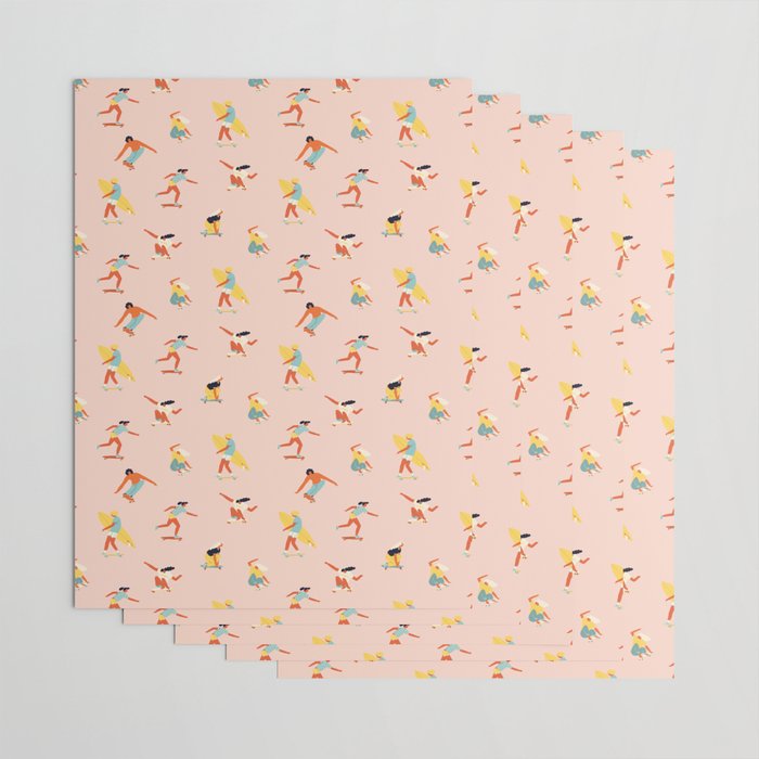 Skateboarding in the 70s Wrapping Paper Gallery Image 3