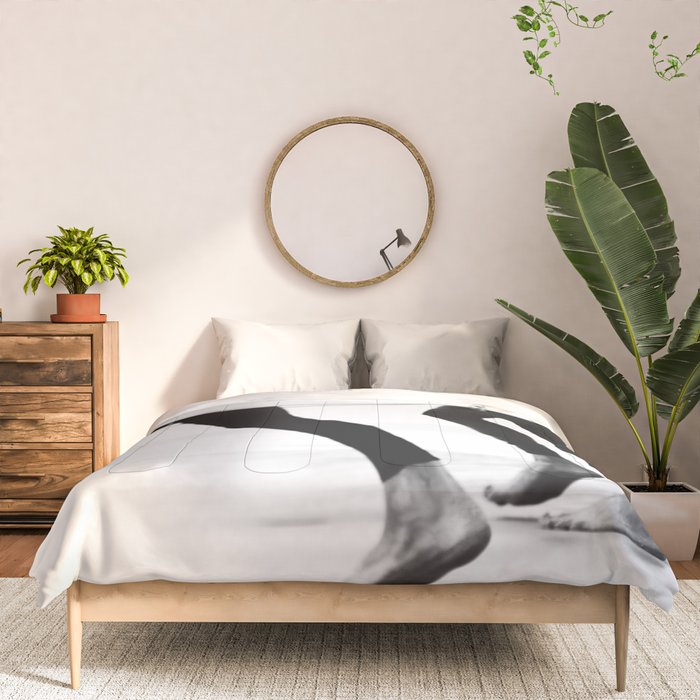 Catch a Wave Print - abstract black white surf board photography - Cool Surfers Print - Beach Decor Comforter Gallery Image 3