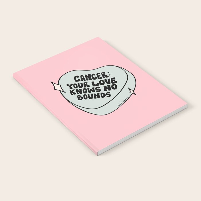 Cancer Conversation Heart Notebook Gallery Image 2
