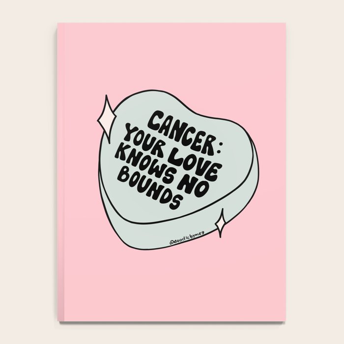 Cancer Conversation Heart Notebook Gallery Image 4