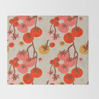 FARMFOLK TOMATO GARDEN Throw Blanket Gallery Image 2