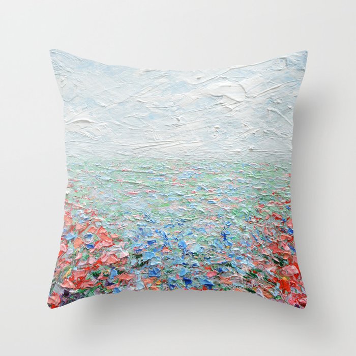 Floral Fields No. 5 Throw Pillow Gallery Image 6