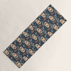 Little Camper - midnight and copper  Yoga Mat Gallery Image 1
