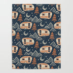 Little Camper - midnight and copper  Poster Gallery Image 4