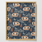 Little Camper - midnight and copper  Serving Tray Gallery Image 1