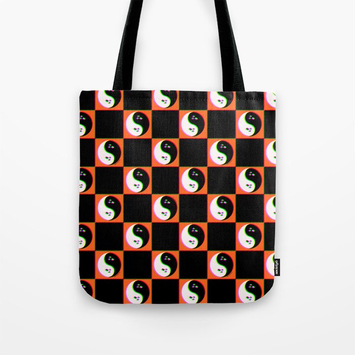 Spooky Yin Yang 3D Print Tote Bag Gallery Image 1