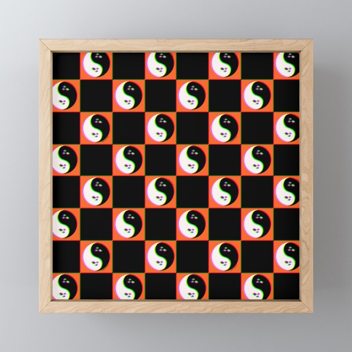 Spooky Yin Yang 3D Print Mini Art Print Gallery Image 1