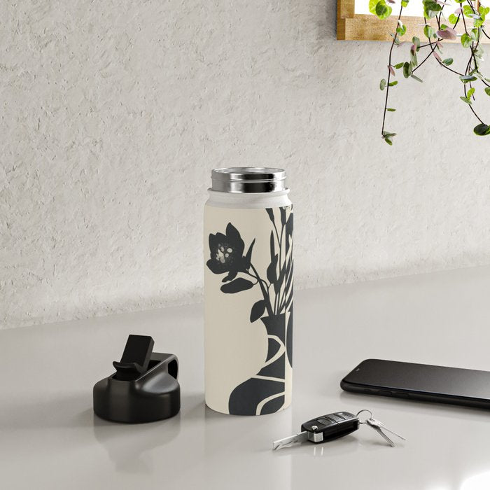 Botanical Contrast 2 Water Bottle Gallery Image 4