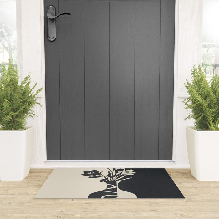 Botanical Contrast 2 Welcome Mat Gallery Image 3