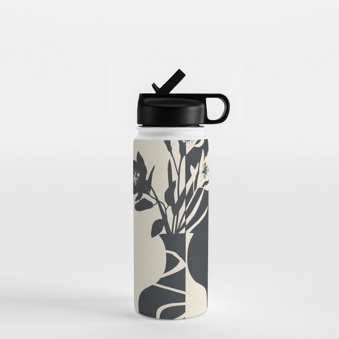 Botanical Contrast 2 Water Bottle Gallery Image 1