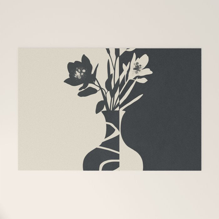 Botanical Contrast 2 Welcome Mat Gallery Image 1