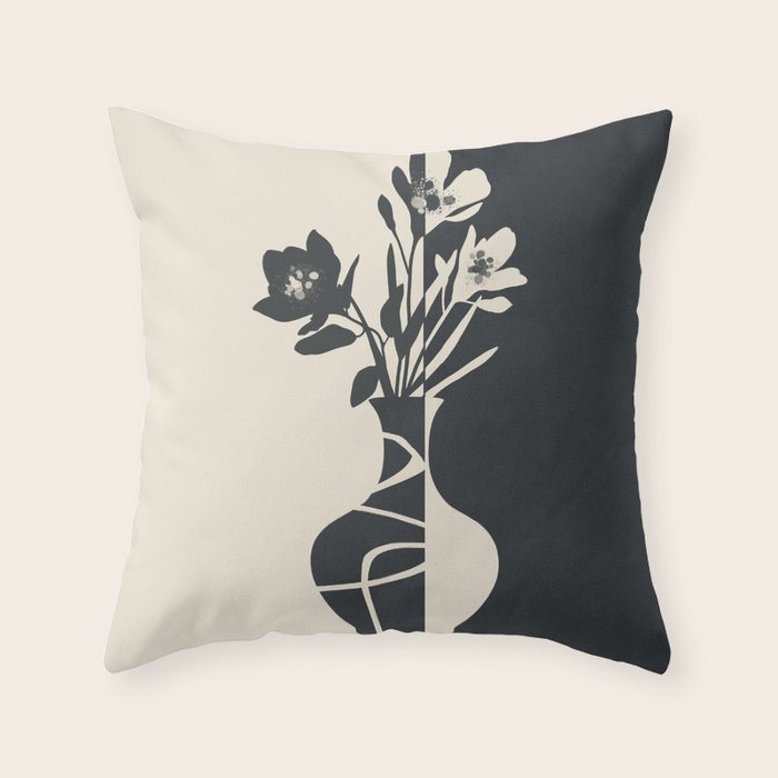 Botanical Contrast 2 Throw Pillow Gallery Image 6