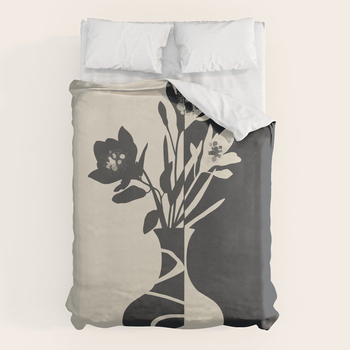 Botanical Contrast 2 Duvet Cover Gallery Image 1