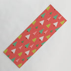 Holly Jolly Trees Yoga Mat Gallery Image 1