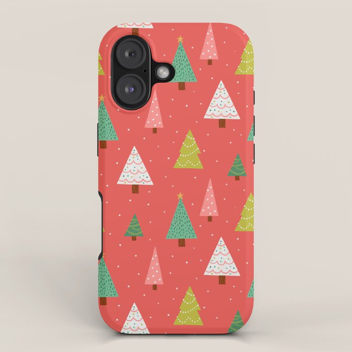 Holly Jolly Trees iPhone Case Gallery Image 1