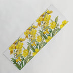 Yellow Flowers Yoga Mat Gallery Image 1