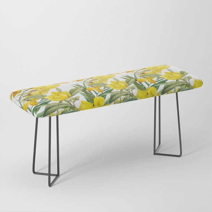 Yellow Flowers Bench Gallery Image 1