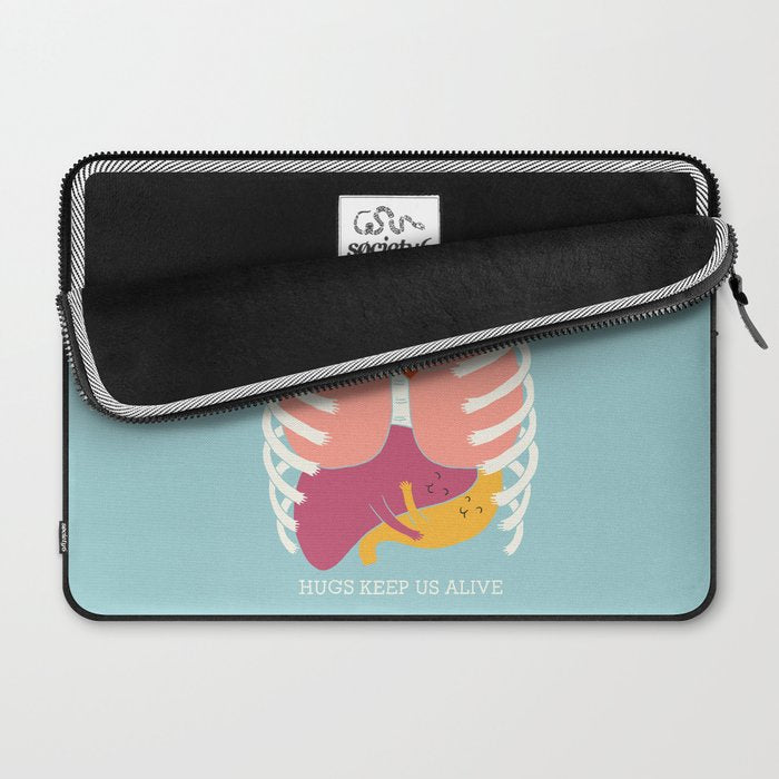 Hugs keep us alive Laptop Sleeve Gallery Image 2
