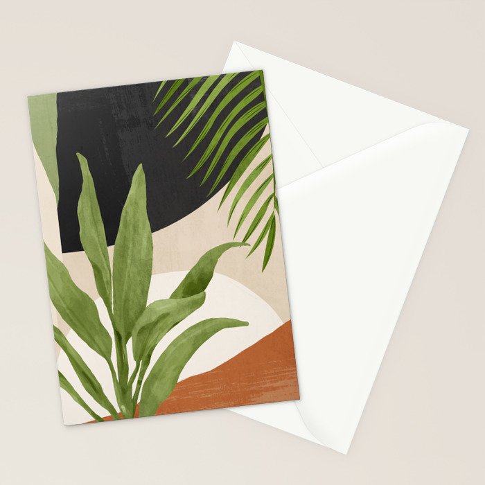 Abstract Art Tropical Leaf 11 Stationery Card Gallery Image 2