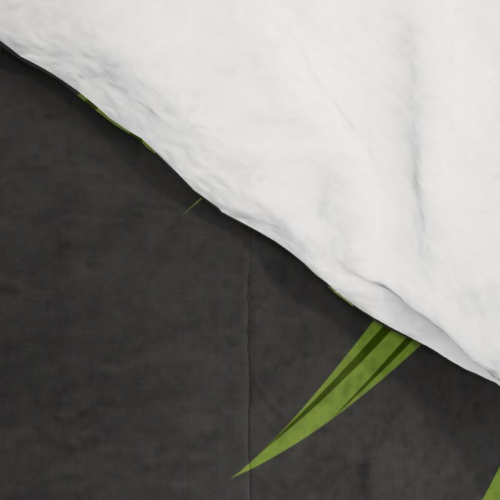 Abstract Art Tropical Leaf 11 Comforter Gallery Image 4