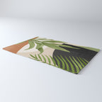 Abstract Art Tropical Leaf 11 Rug Gallery Image 3