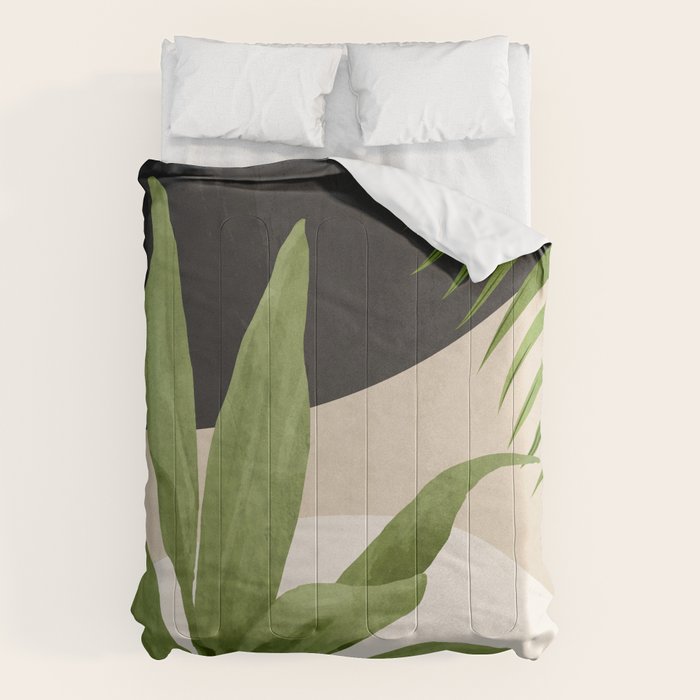 Abstract Art Tropical Leaf 11 Comforter Gallery Image 6