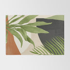 Abstract Art Tropical Leaf 11 Rug Gallery Image 2