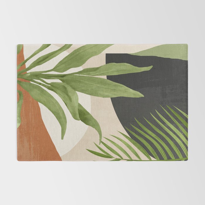 Abstract Art Tropical Leaf 11 Rug Gallery Image 2