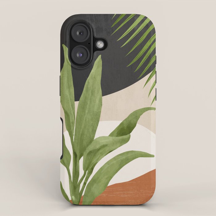 Abstract Art Tropical Leaf 11 iPhone Case Gallery Image 1