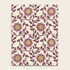 Vintage Floral in Violet Victorian Botanicals Geometric Notebook Gallery Image 4