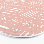 Mudcloth III (Blush Pink) Bath Mat Gallery Image 3