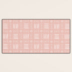 Mudcloth III (Blush Pink) Desk Mat Gallery Image 3