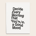 Decide Every Morning That You're in a Good Mood by The Motivated Type in Black and White Notebook Gallery Image 4