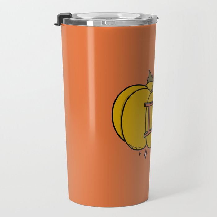 Gemini Pumpkin Travel Mug Gallery Image 3