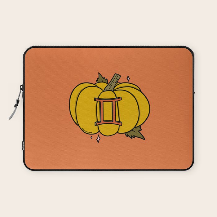 Gemini Pumpkin Laptop Sleeve Gallery Image 1