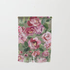 Happy peony medium gray background Wall Hanging Gallery Image 1