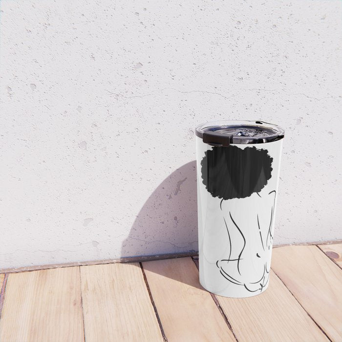 Nude in Black No. 2 Travel Mug Gallery Image 4