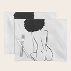 Nude in Black No. 2 Placemat Gallery Image 1