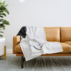 Nude in Black No. 2 Throw Blanket Gallery Image 1