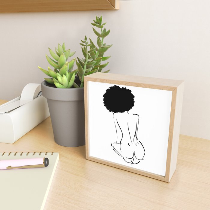 Nude in Black No. 2 Mini Art Print Gallery Image 2